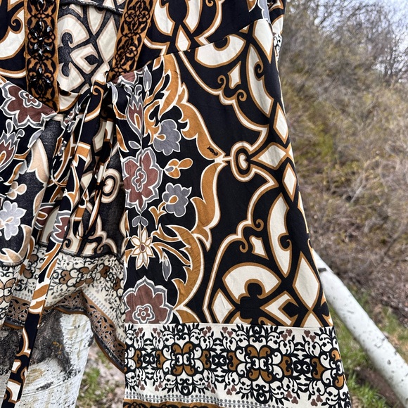 Hale Bob Dress Women's Size Small Wrap Long Sleeve - Picture 5 of 9